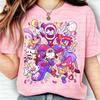 The Amazing Digital Circus Women's Men's Short Sleeve Summer Polyester Y2K Clothing Fashion Comfortable Casual Tops T-shirt