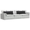 Sofa Cushions 2 Pieces Black 120 X 40 Cm Cord Fabric
