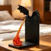 Ornamenti per Vetrine Drago Fiamma Book Nook Decor, Statuetta Drago che Sputa Fuoco Stampata in 3D, Brilla al Buio Giocattoli Trendy da Scrivania L'Ornamento Oscuro,