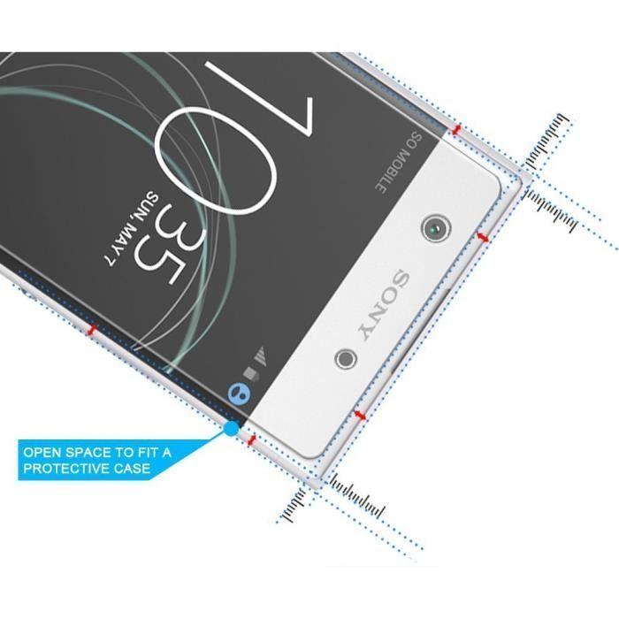 Film Vitre Protection Ecran - Phonillico® - Sony Xperia XA1 - Pack de 3 - Verre Trempé - Résistant aux rayures