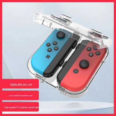 Capa protetora transparente de PC AJI para alças esquerda/direita do Switch Joy-Con, compatível com modelos OLED