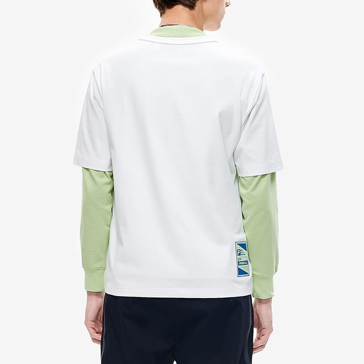 New FILA T Shirts Men's Rinse Snow F11M229118FWT