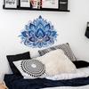 Retro Blue and White Mandala Study, Living Room and Home Background Decorative Wall Stickers