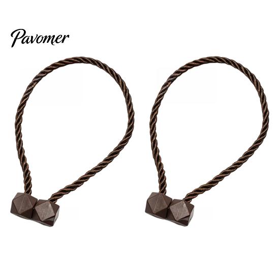 Wall Damage Free Tiebacks 1 Pair Magnetic Curtain Tiebacks, Twisted Rope Holdbacks, Window Treatment Simple Decorative Draperies Holders for