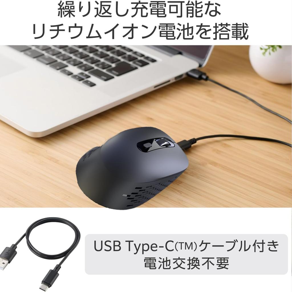 Wireless Mouse, Bluetooth 5.2 + 2.4GHz, Quiet, Type-C Rechargeable, Compact, BackForward Buttons, 6 Buttons, 5 DPI Switching, 4000 DPI, Supports 3