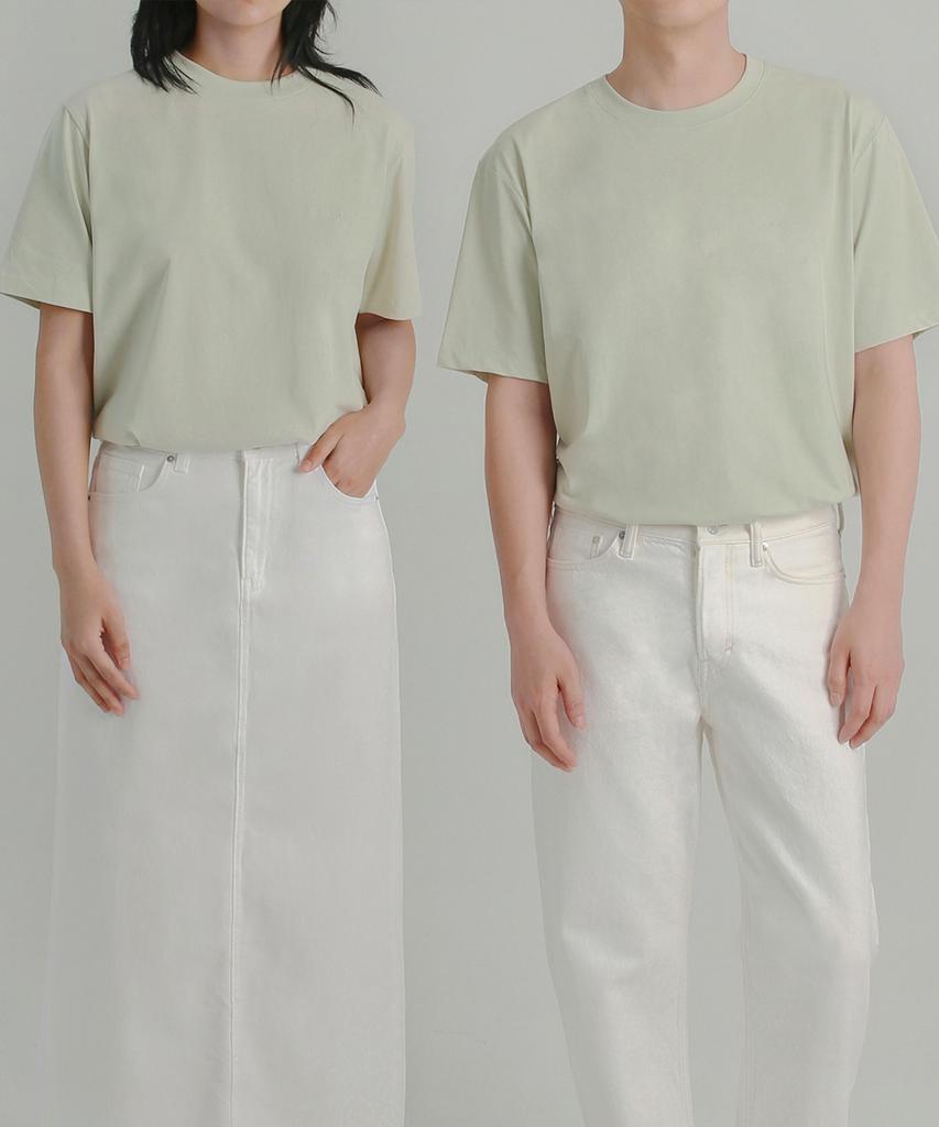 Kyuseu [2 Pack] Silket Cotton Logo Short Sleeve T-Shirt (5 Colors) (Type B)