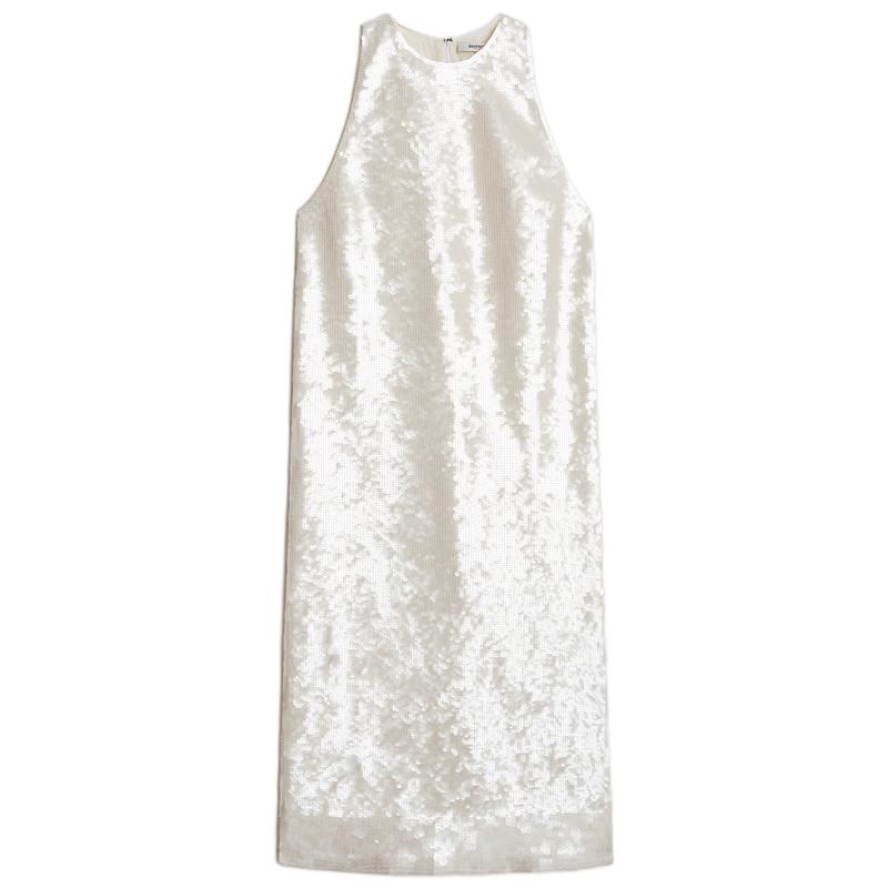 

Edition Red Label 2025 Summer Sequin Embroidered Sleeveless Dress XS