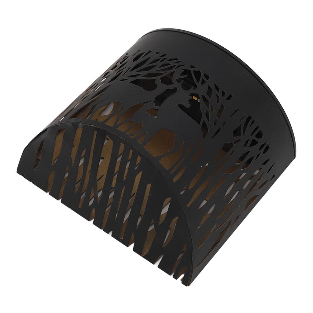 Outdoor Wall Light Solar Powered Wall Mounted Plastic and Iron LED Front Door Light for Patio Porch