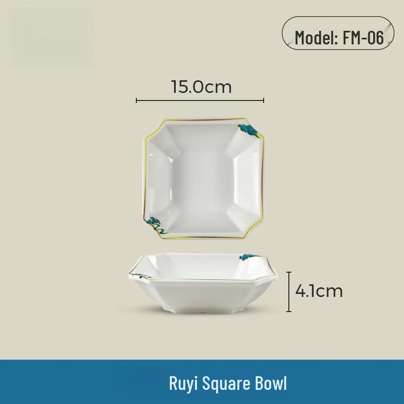 Wuhua Chinese Style Melamine Round Dinner Plate