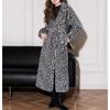 TonLion Women's Leopard Print Faux Fur Long Coat