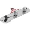 Placa de Controle de Metal para Guitarra TL Cromada Pré-cablada Acessórios de Substituição de Circuito Prata