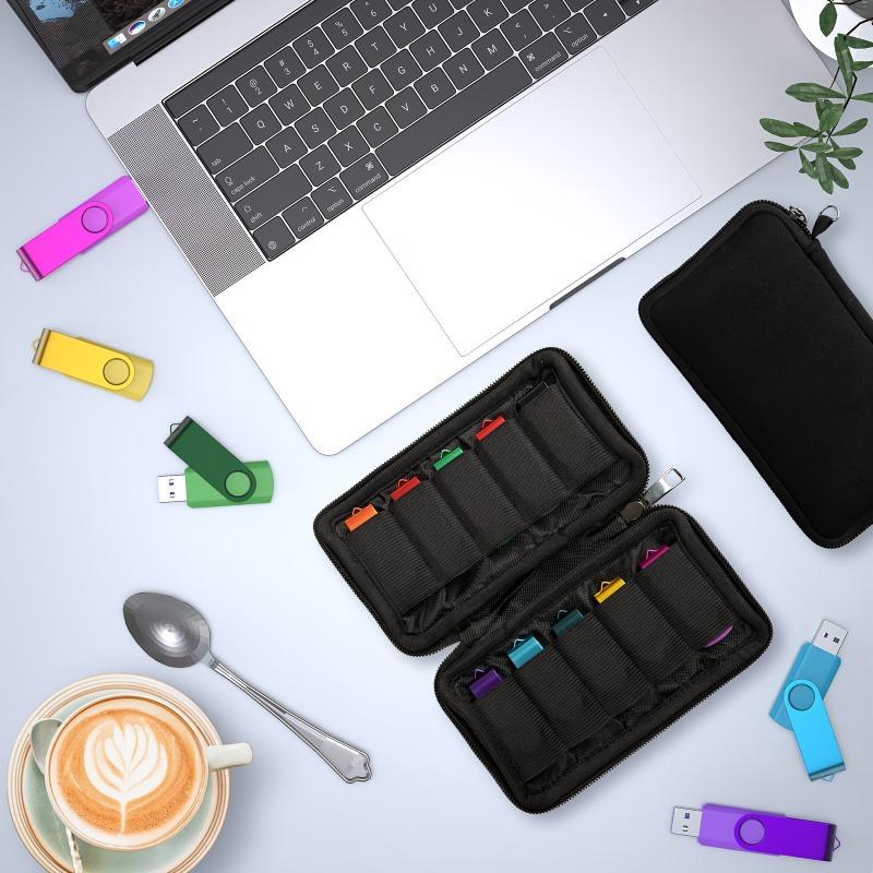 USB Flash Drive Organizer Storage Bag, Holder Case for Pen Drive & Small Electronic Accessories
