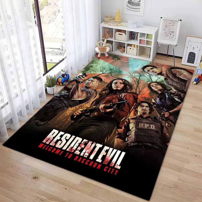 Sci-Fi game Resident Evil, Umbrella Corporation, soft carpet, home living room, office chair pad, door mat, door mat carpet U9