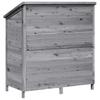 Garden Shed Gray 106 x 56 x 113.5 cm Solid Spruce Wood
