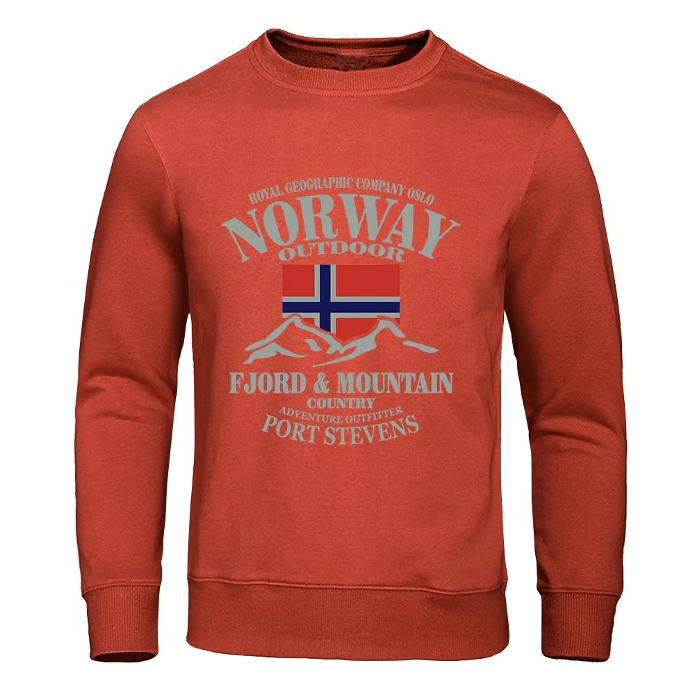 Norway Fjord Mountain Prints Hoodies Forautumn Street S-Xxl Hoodie Loose Fashion Hoody Cartoons Casual Clothing Women