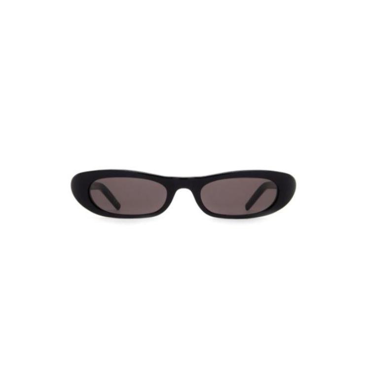 Saint Laurent Oval Sunglasses With Logo Women Sunglasses Black POIZON2406211288