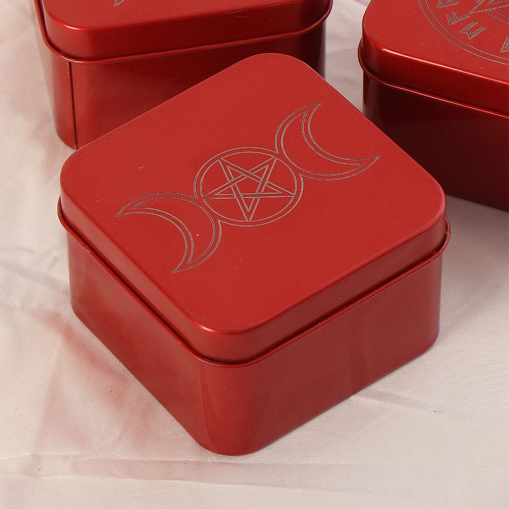 Iron Tarot Card Storage Case Portable Tarot Cards Box Astrologys Divination Storage Case Portable Playing Card Container