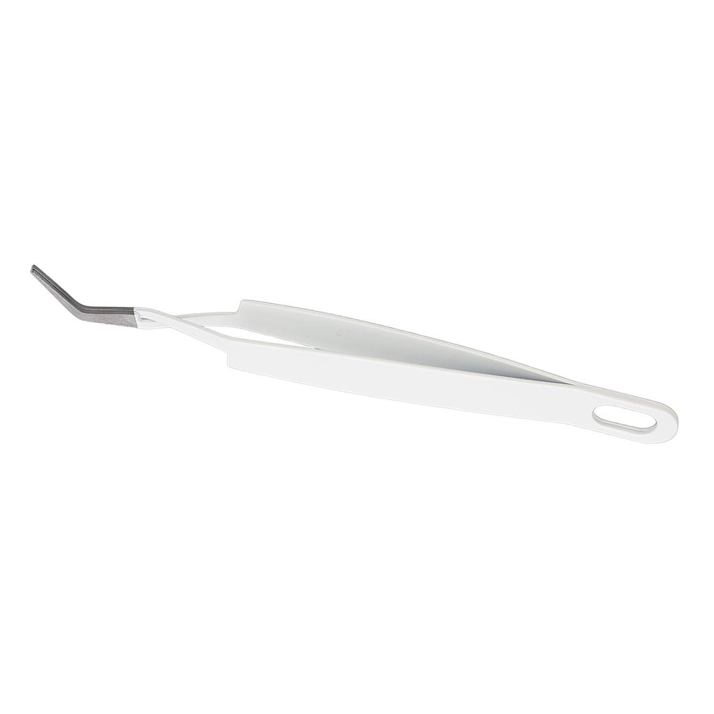 Pinceta do rzęs z zakrzywioną końcówką ze stali nierdzewnej, mocno zaciskająca, wielofunkcyjne narzędzie do aplikacji rzęs dla