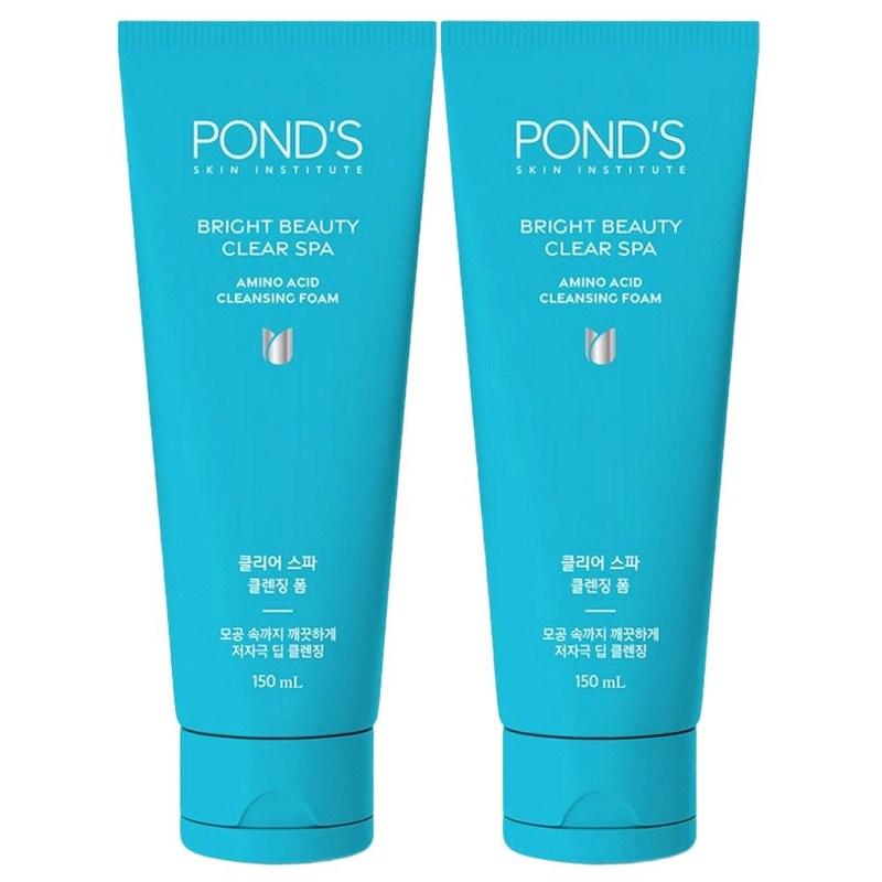 Pond's Bright Beauty Clear Spa Amino Acid Cleansing Foam, 150ml, 2 Pcs