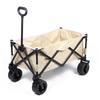 Portable Folding Hand Truck: 8-Inch Wheel Pull Cart for Camping, Shopping, Night Market