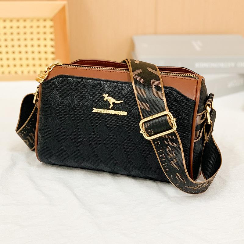 New bag trendy fashion simple design cylinder bag versatile shoulder messenger bag pillow bag