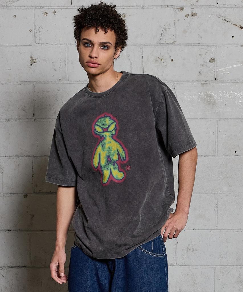 HOODHOOD Fever Alien Short Sleeve T-Shirt Charcoal