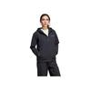 adidas Outdoor Travel Series Logo Sports Zip-Up Hoodie Women Jacket Black JI8283