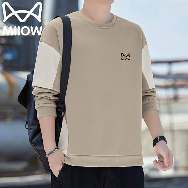 

Mao Ren Men s Casual Pullover Long-Sleeve Crewneck Sweatshirt M