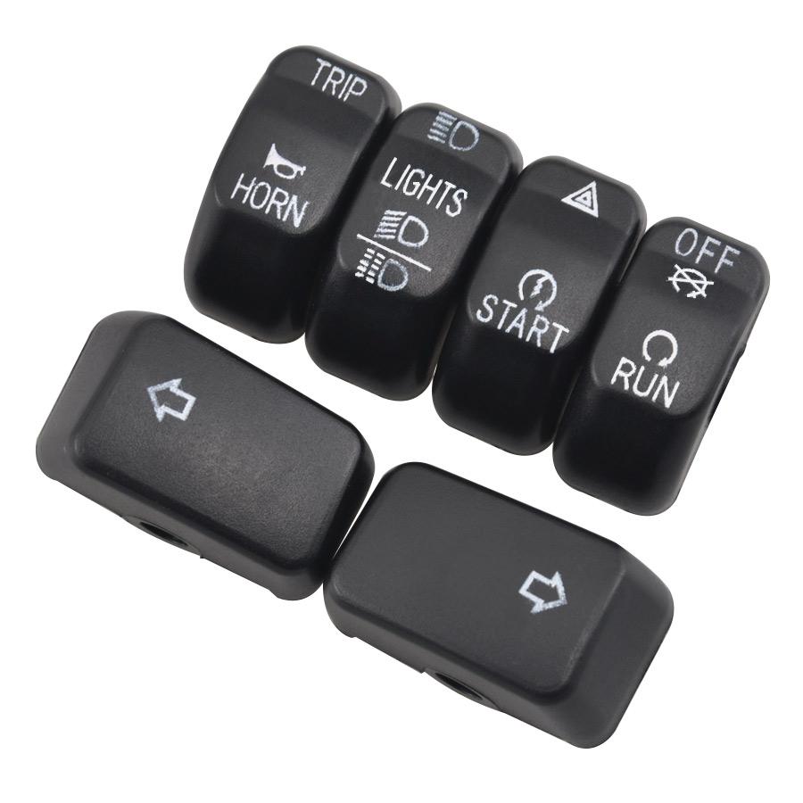 Motorcycle Accessory Handlebar Control Switch Housing Cap Button Cover For Harley Sportster XL 883 1200 Dyna Softail Fat Bob CVO