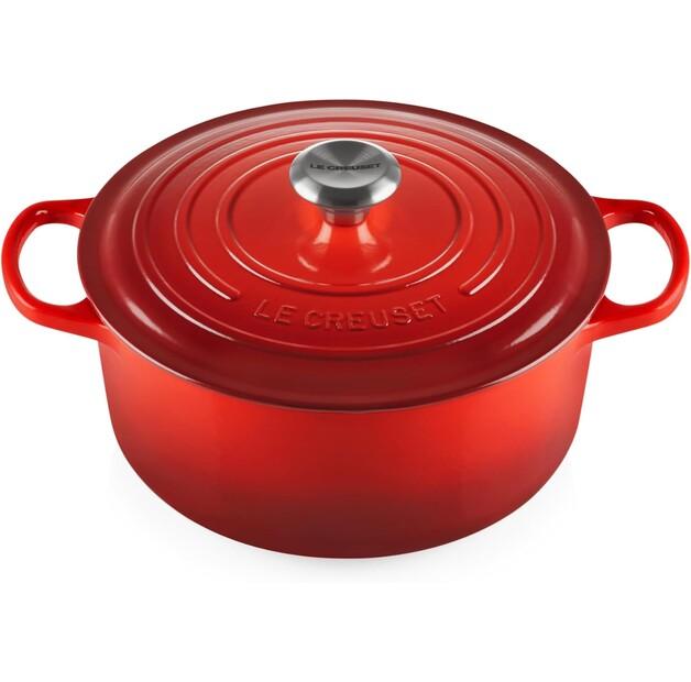Cast Iron Roaster Le Creuset Signature Round 26 Cm Cherry Red 5.3 L (21177260602430)