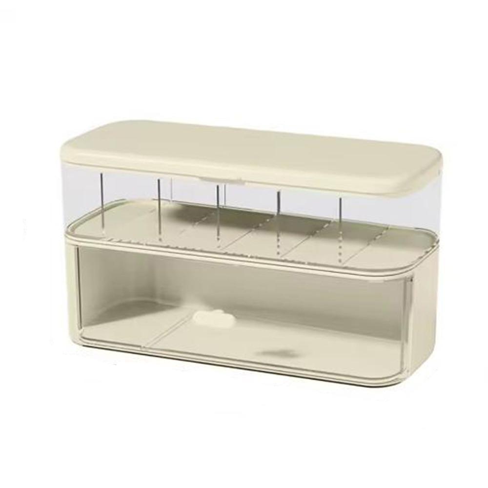 

Plastic Cable Storage Box Clear Data Cable Organizer Durable Charger Wires Case Drawer
