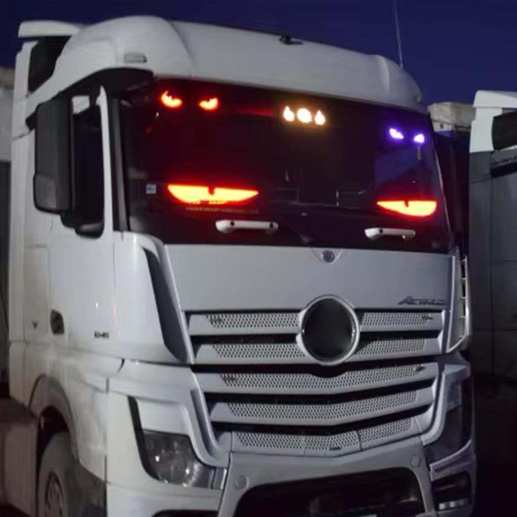 200/150/120 cm Devil's Eye LED Truck Sign scrolling Animation APP Remote Control LED Matrix Pixel Panel LED Display Light 12-24V