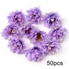 Purple Artificial Flowers Heads Silk Fake Flowers For Home Decor Party Wedding Decoration DIY Valentine's Day Gifts Accessories