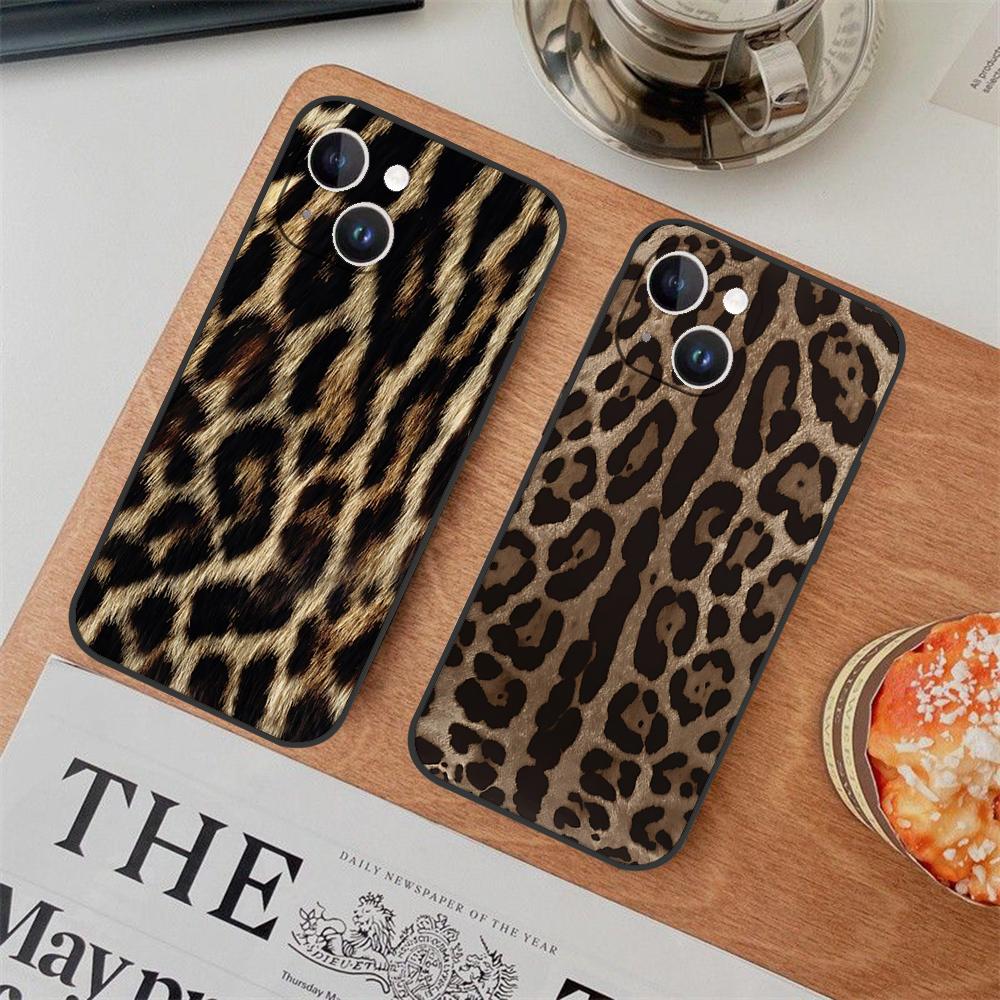 Leopard Print Phone Case For IPhone 11,12,13,14,15,16,XS,XR,X,Mini,Pro,Max,Plus,Shell,Cover