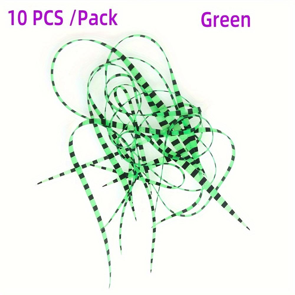 10KS Silikonové Sukně Streamerové Návnady Přívěsky Integrovaný Spinnerbait Buzzbait Gumové Jigové Návnady Materiály pro Vázání Mušek