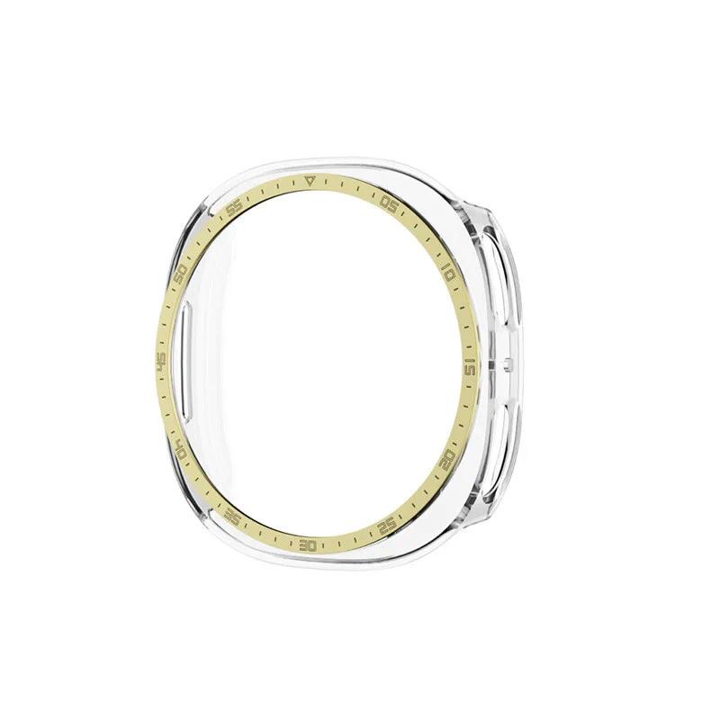 Hohle PC-Abdeckung für Samsung Galaxy Watch 8 44mm mit Skala Schutzhülle Bumper für Samsung Watch8 40mm Lünettenringhülle 2025