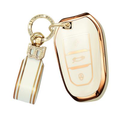 Peugeot Exclusive Key Case, Smart Key Holder, For Cars, Silicone, Scratch-Resistant, Compatible with