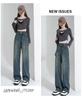 2025 Trendy Slimming High Waist Wide Leg Jeans for Women - Petite Fit, Straight Cut, Loose Pants