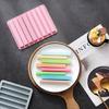 8 Cavities Silicone Chocolate Moulds Crayon Molds Semi-Cylindrical Strip Shaped