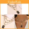 Geometric Star Moon Necklace For Women With Zinc Alloy Pendant Boho Style Casual Jewelry