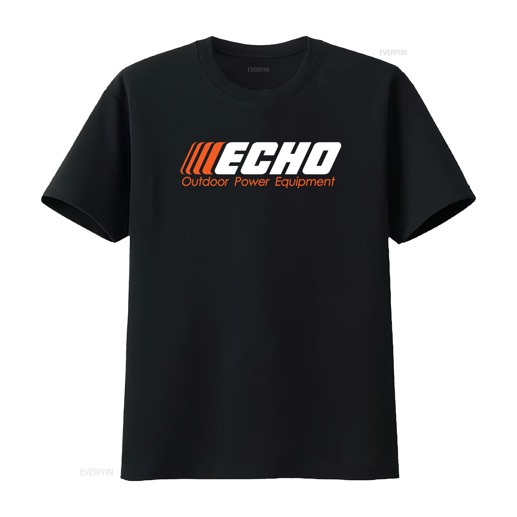 

ECHO Outdoor Power Equipment Mens Grey T Shirt Size S 5XL vintage Washed Versatile Stylish Breathable homme Comfortable 4XL