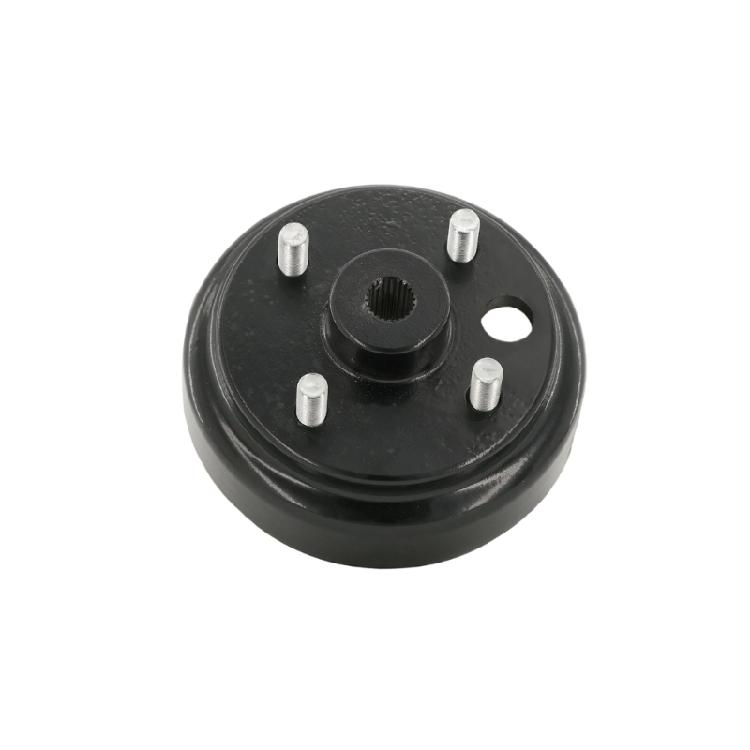 Golf Cart Brake Drum/Hub Assembly 24 Splines Hole Rear Brake Hub Replacement Golf Cart Brake Drums for 1982 Up