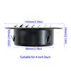 2pcs 3/4/6inch Round Vent Cover Stainless Steel Louvered Grille Cover Air Vent Outlet with Built-in Mesh for House/Office/Garage