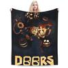 DOORS Horron Game Merch Blankets Soft Fleece Throw Blanket Cozy Bedding Throws