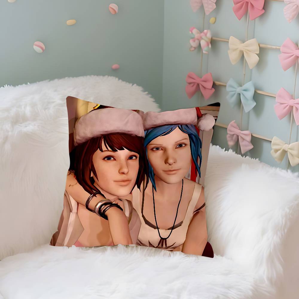 Cool Game LLife Is Strange Pillow Case Throw Pillow Cover Nordic Vintage Style Cushion Covers Home Living Room Sofa Couch Seat