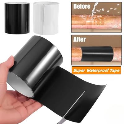 PVC Super Strong Waterproof Tape Pipe Seal Leak Repair Tape Self Adhesive Insulating Duct PE Tube Bathroom Tape