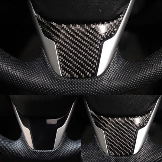 Soft Carbon Fiber Steering Wheel Cover Trims Fit for Honda Civic 10th 2016-