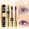Mascara double effet noir froid, imperméable, résistant aux taches, long, épais, bouclé et résistant à la transpiration