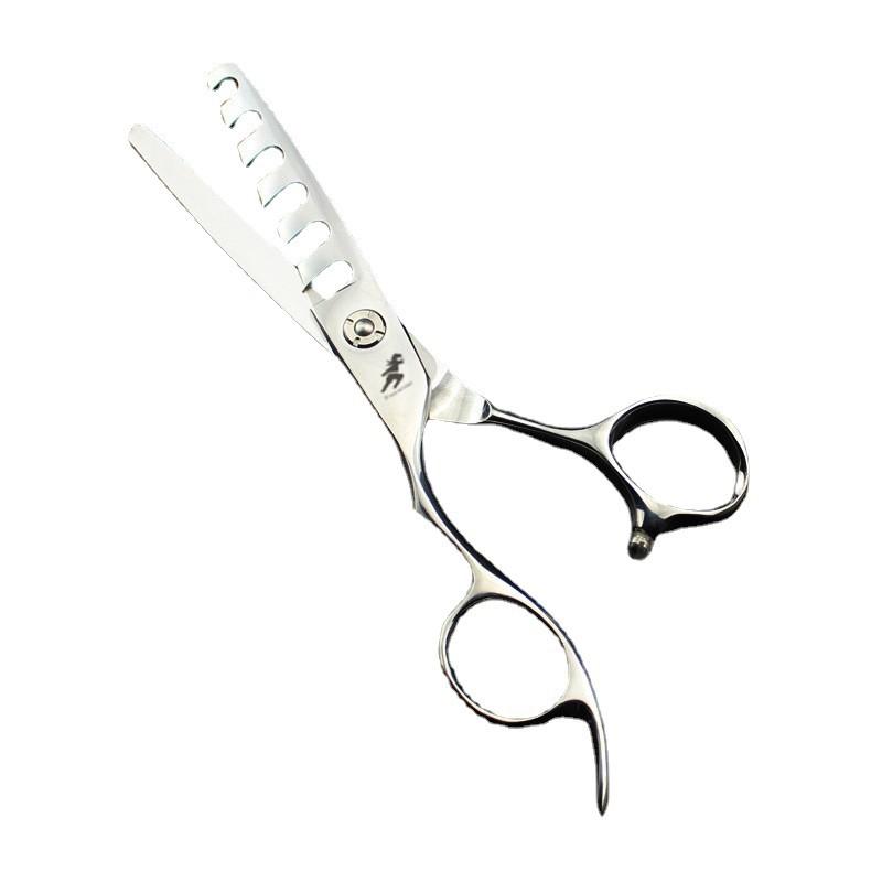 6.0 Inch Freelander Left-Hand Hole Scissors, Hair Scissors, Haircut Scissors With 6 Teeth, Thin Scissors, For Left-Handed People