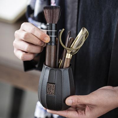 Black Sandalwood Tea Set, Tea Ceremony, Six Gentlemen Suit, Tea Making Tools, Clip Needle Spoon, Tea Set, Tea Art Accessories